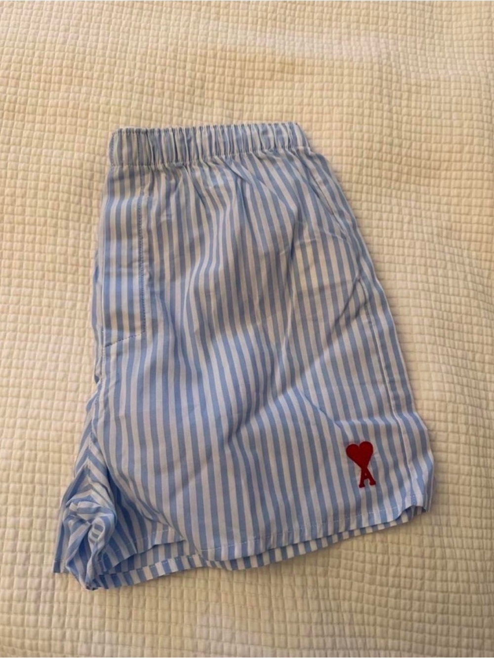 Ami Paris Embroidered Cotton Poplin Boxers